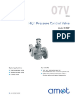 High Pressure Control Valve: Model 4418F