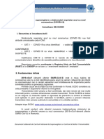 Metodologia de Supraveghere A Sindromului Respirator Acut Cu Noul Coronavirus (COVID-19)