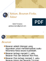 Besaran, Satuan, Pengukuran Dan Vektor