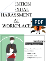Prevention of Sexual Harassment AT Workplace
