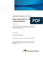 AX Best Practices For Developing Customizations - AX2012 PDF