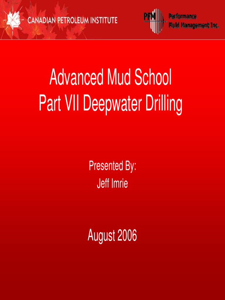 Part Vii Deepwater Drilling Pdf Pdf Casing Borehole Oil Well