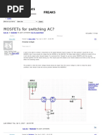 MOSFETs For Switching AC - AVR Freaks