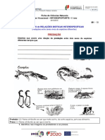 Exemplos de Relações Bióticas Interespecíficas: Ficha de Ciências Naturais