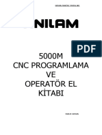 5000M CNC Programlama VE Operatör El Kitabi: 28 HAZİRAN 2006 Orman Makine Yayinlari