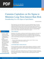 Cummins case study by application of six sigma