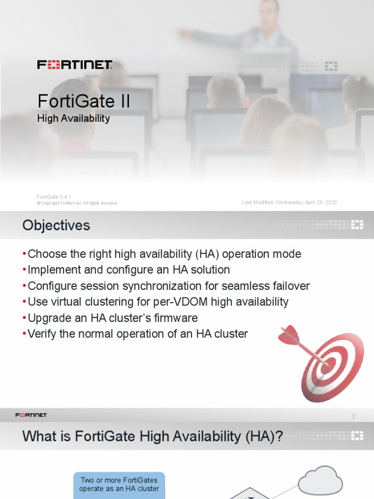 FortiGate II 04 High Availability | PDF | Transmission Control Protocol ...