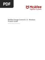 Mcafee Change Control 8.1.0 - Windows Product Guide