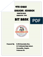 9Th Class Biological Science: Bit Bank