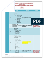 Bms 2 Semester Ib & Fs - Marketing Management Lesson Plan Inurture Education Solutions PVT LTD - Jain University by Vibha.V