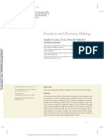 Emotion and Decision Making: Jennifer S. Lerner, Ye Li, Piercarlo Valdesolo, and Karim Kassam