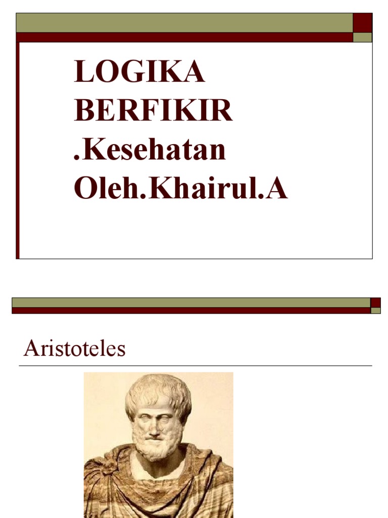 Logika Berfikir Kesmas Pdf