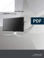 LCD Monitor User Manual: AG251FZ