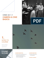 Cinematography 4A Presentation - Course intro & camera cine basics