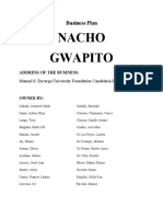 Business Plan (Nacho Gwapito)