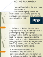 Bahagi NG Diyaryo o Pahayagan | PDF