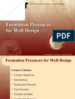 3 - Formation Pressures For Well Design