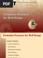 3 - Formation Pressures For Well Design