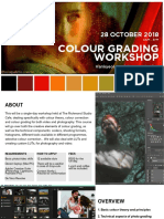 Colour Grading Workshop Pamphlet