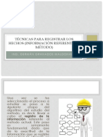 Técnicas para Registrar Los Hechos PDF