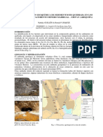 Análisis geoquímico de sedimentos en Madrigal, Arequipa