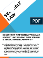 Philippine Seat Belt Law Penalties Explained