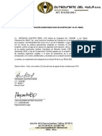 Modelo de Certificación Acreditando Pago de Aportes