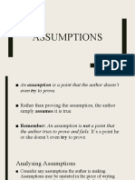 Assumptions PDF