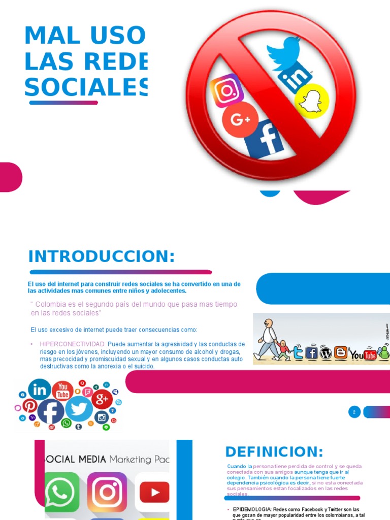 Riesgos del Mal Uso de Redes Sociales | PDF | Acoso cibernético | Facebook
