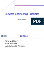 Software Engineering Principles: CSE 5324, Summer 2017