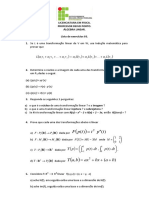 Álgebra Linear - Lista 03