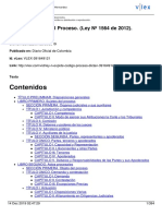 Código General Del Proceso - (Ley #1564 de 2012) - PDF