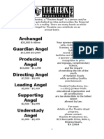 Archangel Guardian Angel Producing Angel Directing Angel Leading Angel Supporting Angel Understudy Angel
