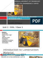 Introduction To Construction Materials Technology Unit 1: Presented By: KM Rodriguez