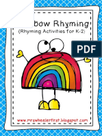 Rainbow Rhyming: (Rhyming Activities For K-2)