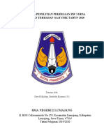 Proporsal Penelitian Pekerjaan RW 3 Desa Padomasan Terhadap Gaji Umr Tahun 2020