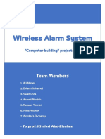 Wireless Alarm System: "Computer Building" Project 2019