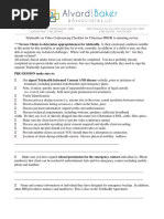 Sample Telehealth Checklist For Clinicians