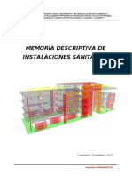 5.0 Memoria Descriptiva Instalaciones Sanitarias