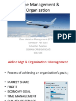Airline Management & Organization