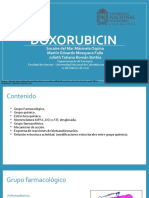 Doxorubicina: Grupo farmacológico, estructura química y mecanismo de acción