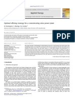 Optimal offering strategy for a concentrating solar power plant