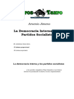 Jimeno, Arsenio - La Democracia Interna En Los Partidos Socialistas