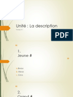 FrenchCb Vocabulaire A1 Description
