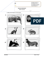 English Worksheet Unit 4: My Pets Name: - Date