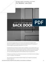 "Backdoor" Jazz Chord Progression - Learn Jazz Standards