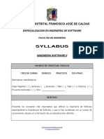 Syllabus Ingenieria Software Ii