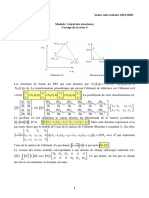 Corrige Serie 4 - Calcul Des Structures - 2019 - 2020