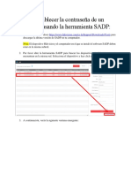 Cómo Reestablecer La Contraseña de Un Dispositivo Usando La Herramienta SADP PDF