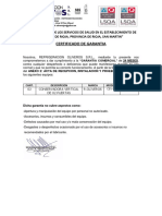 Certificado de Garantia R-39A